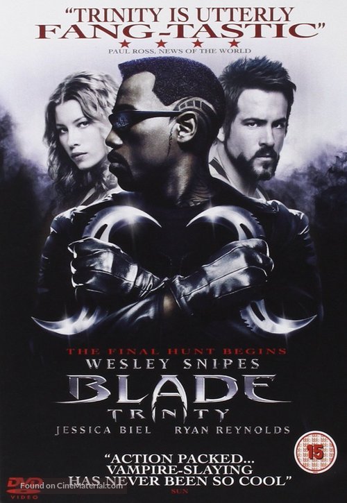 Blade: Trinity - British Movie Cover