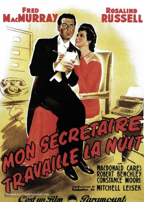 Take a Letter, Darling - French Movie Poster