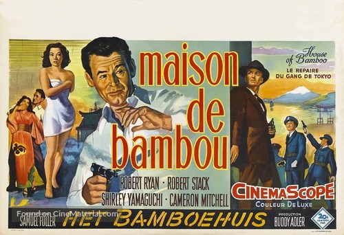 House of Bamboo - Belgian Movie Poster