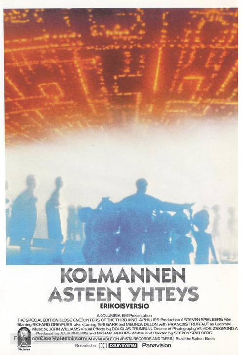 Close Encounters of the Third Kind - Finnish Movie Cover