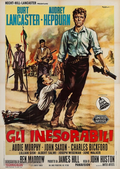 The Unforgiven - Italian Movie Poster