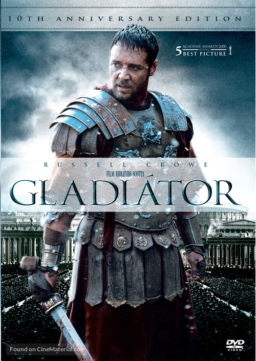 Gladiator - Czech DVD movie cover