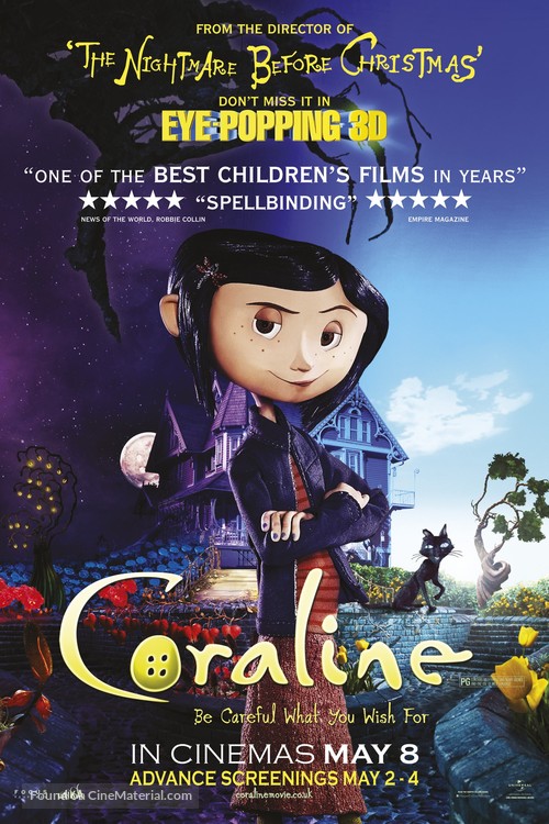 Coraline - British Movie Poster