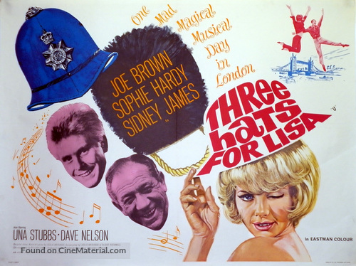 Three Hats for Lisa - British Movie Poster