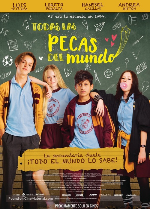 Todas las pecas del mundo - Mexican Movie Poster