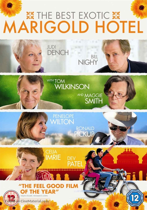 The Best Exotic Marigold Hotel - British DVD movie cover