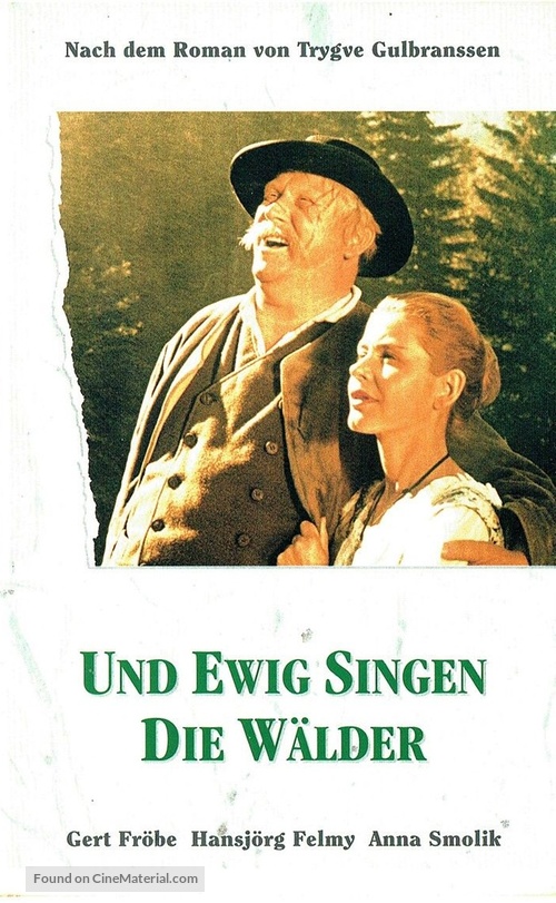 Und ewig singen die W&auml;lder - German VHS movie cover