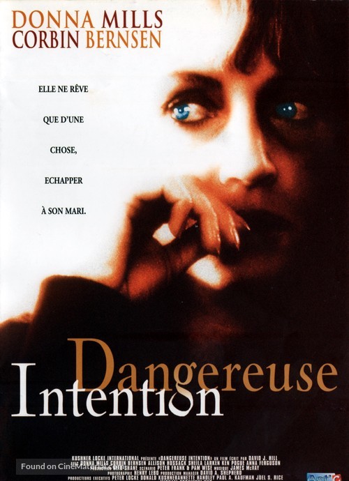 Dangerous Intentions - French DVD movie cover