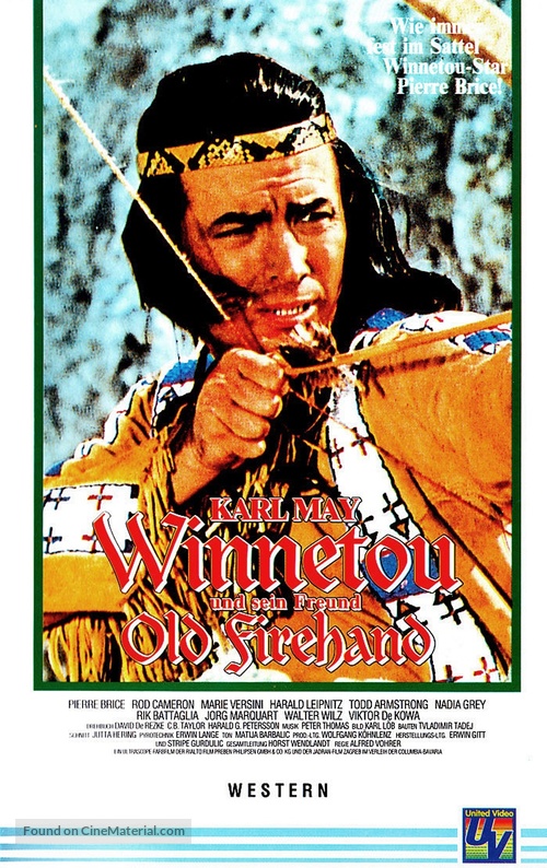 Winnetou und sein Freund Old Firehand - German VHS movie cover