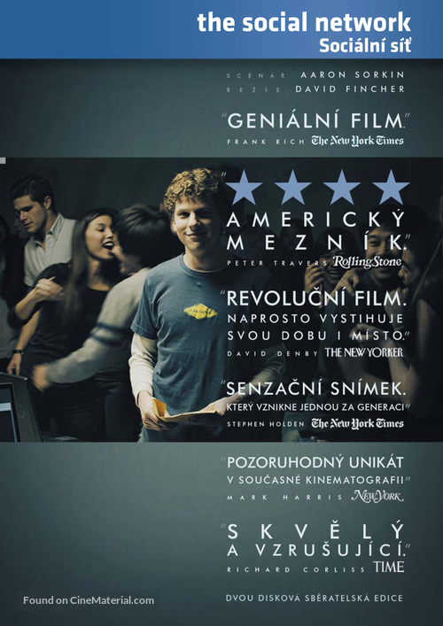 The Social Network - Czech DVD movie cover