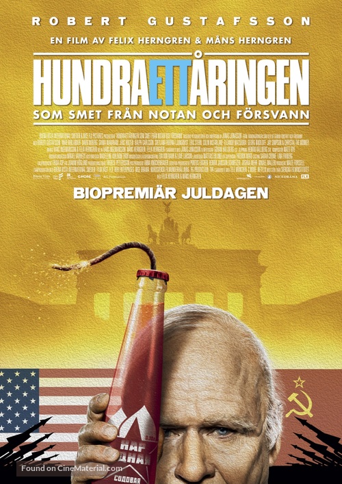Hundraett&aring;ringen som smet fr&aring;n notan och f&ouml;rsvann - Swedish Movie Poster