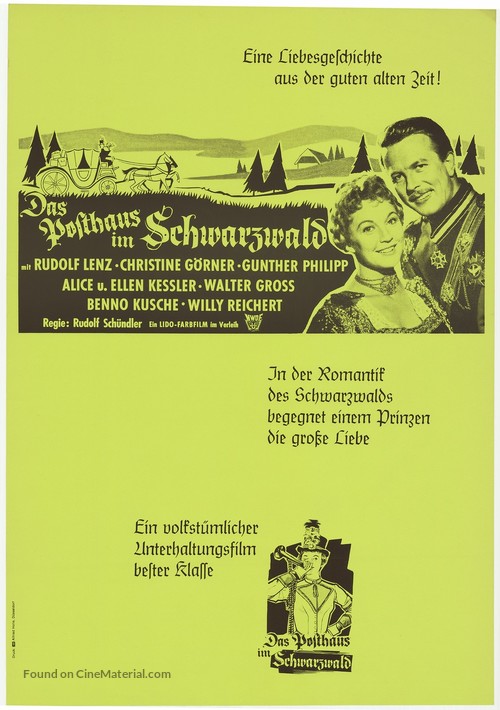 Mein M&auml;dchen ist ein Postillion - German Movie Poster