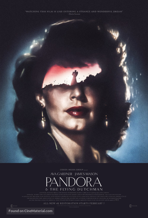 Pandora and the Flying Dutchman - Re-release movie poster