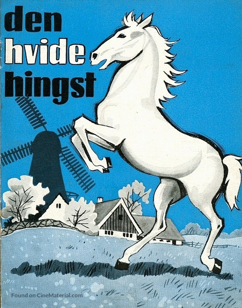 Den hvide hingst - Danish Movie Poster