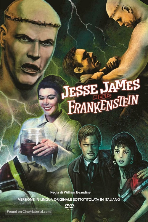 Jesse James Meets Frankenstein&#039;s Daughter - Italian DVD movie cover