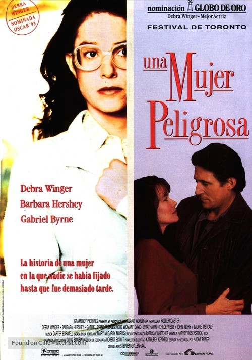 A Dangerous Woman - Spanish Movie Poster