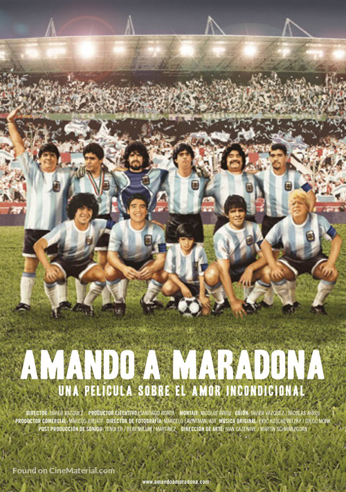 Amando a Maradona - Spanish Movie Poster