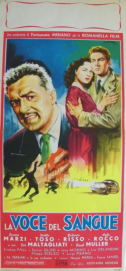 La voce del sangue - Italian Movie Poster