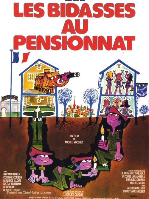 Les bidasses au pensionnat - French Movie Poster