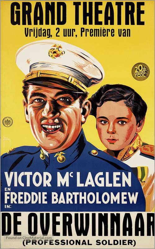Professional Soldier - Dutch Movie Poster