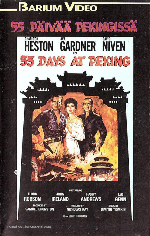 55 Days at Peking - Finnish VHS movie cover
