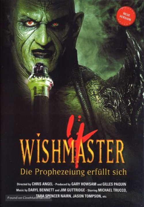 Wishmaster 4: The Prophecy Fulfilled - German DVD movie cover