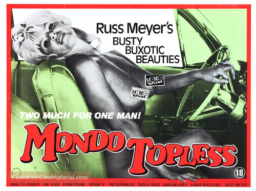 Mondo Topless - British Movie Poster