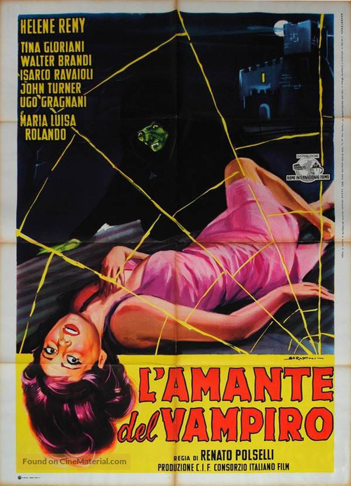 L&#039;amante del vampiro - Italian Movie Poster