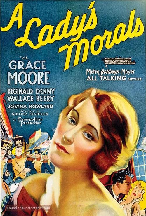 A Lady&#039;s Morals - Movie Poster