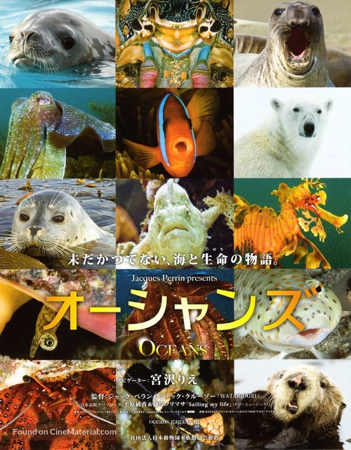Oc&eacute;ans - Japanese Movie Poster