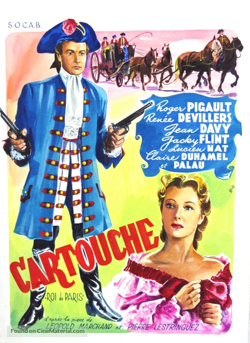 Cartouche, roi de Paris - Belgian Movie Poster