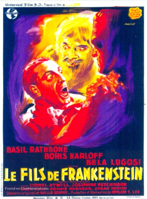 Son of Frankenstein - French Movie Poster