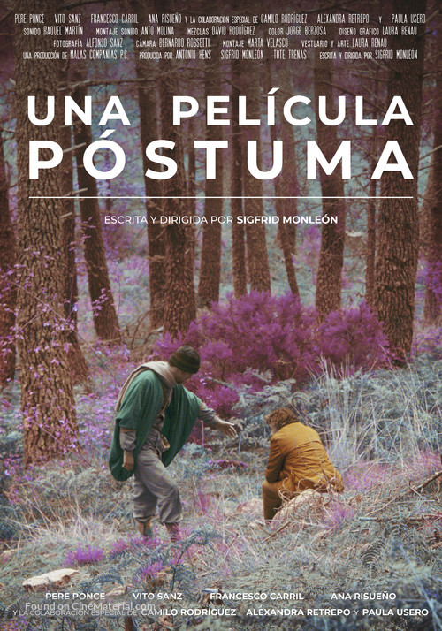 Una pel&iacute;cula p&oacute;stuma - Spanish Movie Poster