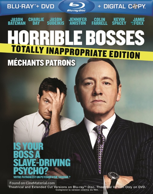 Horrible Bosses - Canadian Blu-Ray movie cover