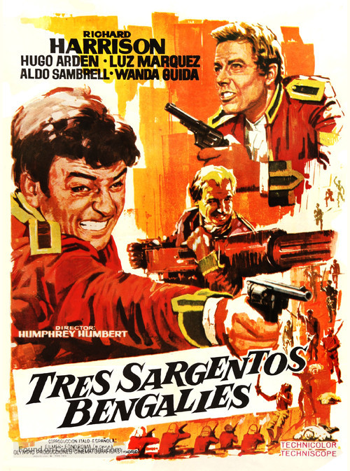 Tre sergenti del Bengala, I - Spanish Movie Poster