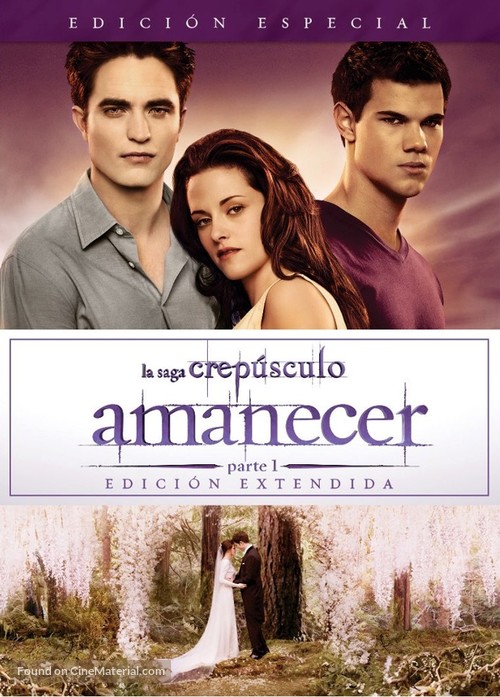 The Twilight Saga: Breaking Dawn - Part 1 - Argentinian DVD movie cover