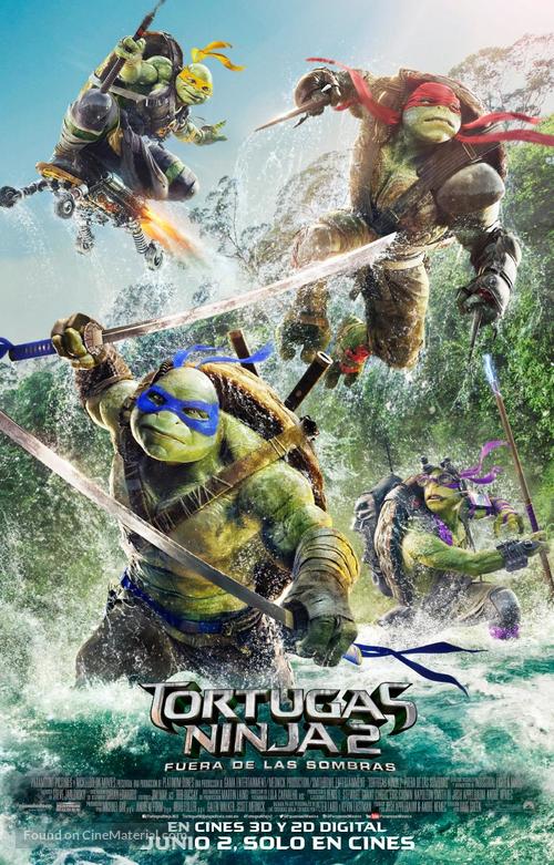 Teenage Mutant Ninja Turtles: Out of the Shadows - Argentinian Movie Poster