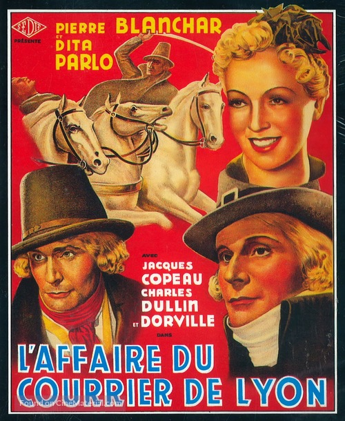 L&#039;affaire du courrier de Lyon - French Movie Poster