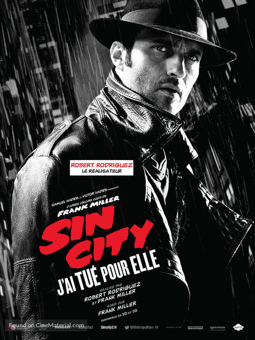 Sin City: A Dame to Kill For - French Movie Poster