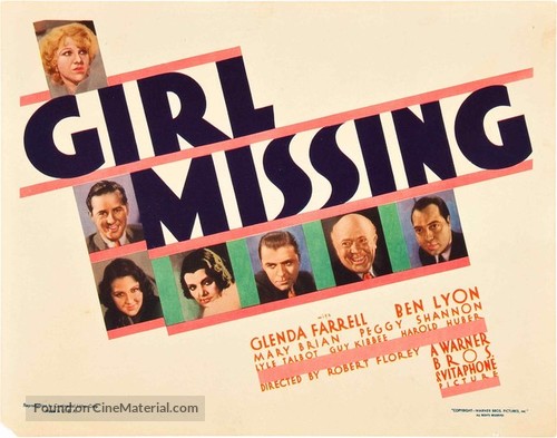 Girl Missing - Movie Poster