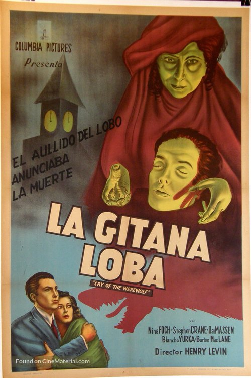 Cry of the Werewolf - Argentinian Theatrical movie poster