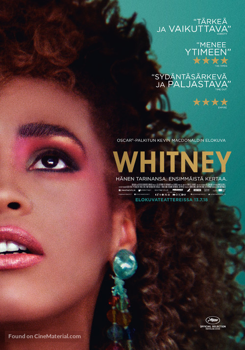 Whitney - Finnish Movie Poster