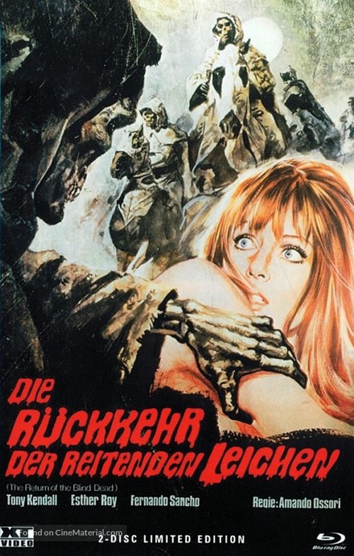 El ataque de los muertos sin ojos - Austrian Blu-Ray movie cover