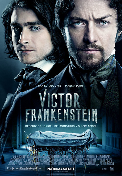 Victor Frankenstein - Spanish Movie Poster