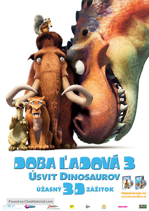 Ice Age: Dawn of the Dinosaurs - Slovak Movie Poster