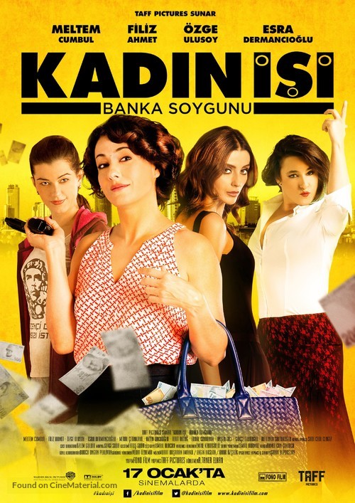 Kadin Isi Banka Soygunu - Turkish Movie Poster