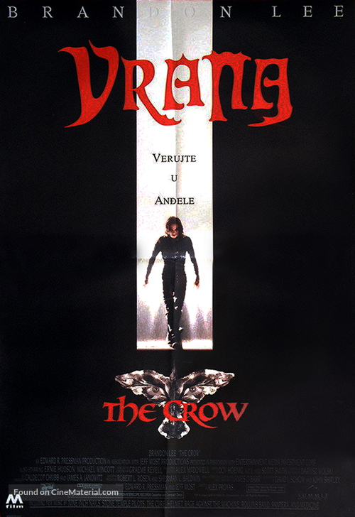The Crow - Serbian Movie Poster