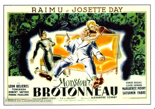 Monsieur Brotonneau - French Movie Poster