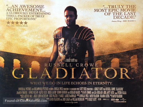 Gladiator - British Movie Poster