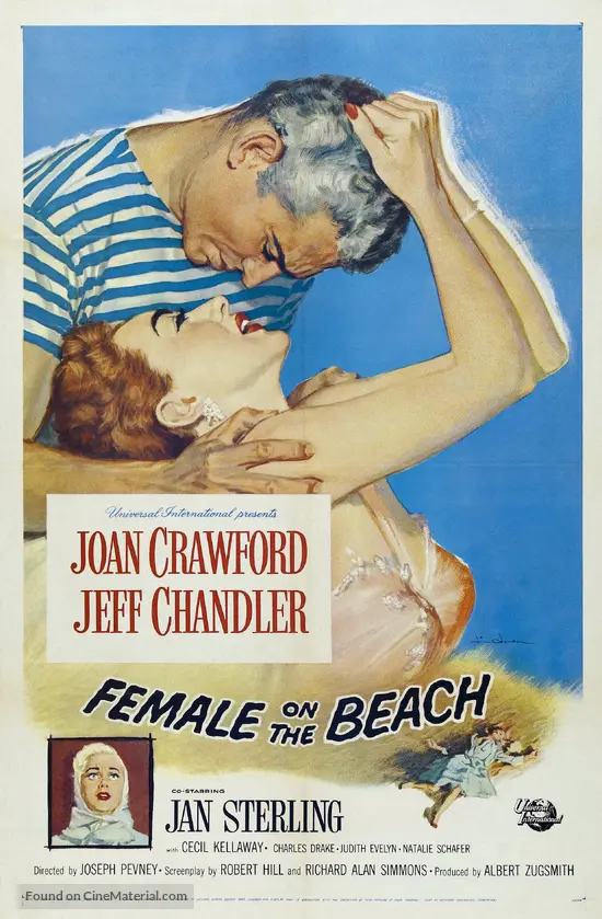 Female on the Beach - Movie Poster